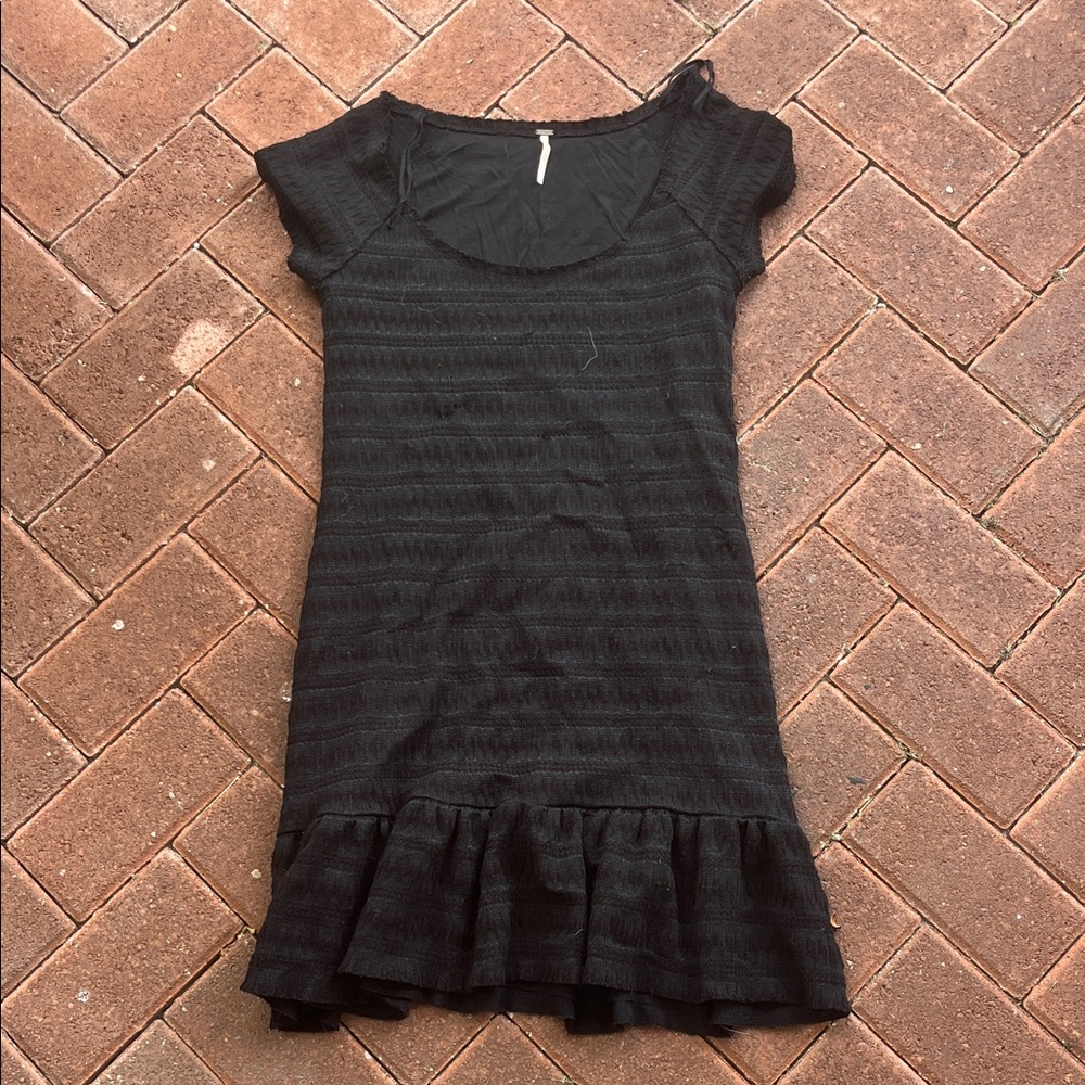 Free People Black Midi Dress